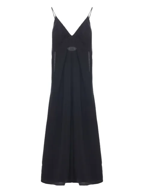 Róhe v-neck tie-back maxi dress