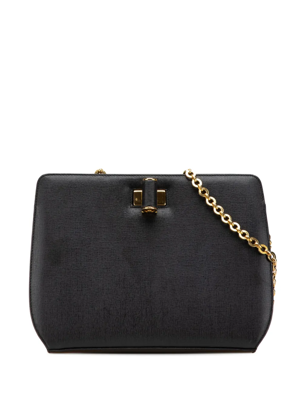 Ferragamo Pre-Owned 2000-2025 Leather Turnlock Chain crossbody bag | Black | Image 1