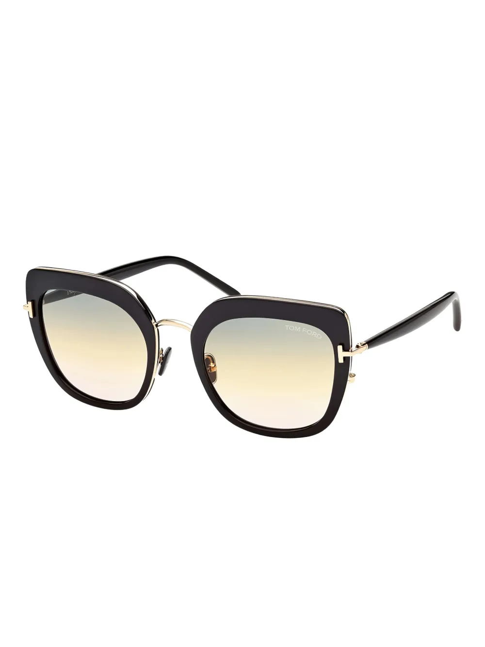 TOM FORD Eyewear Zonnebril met cat-eye montuur - Zwart