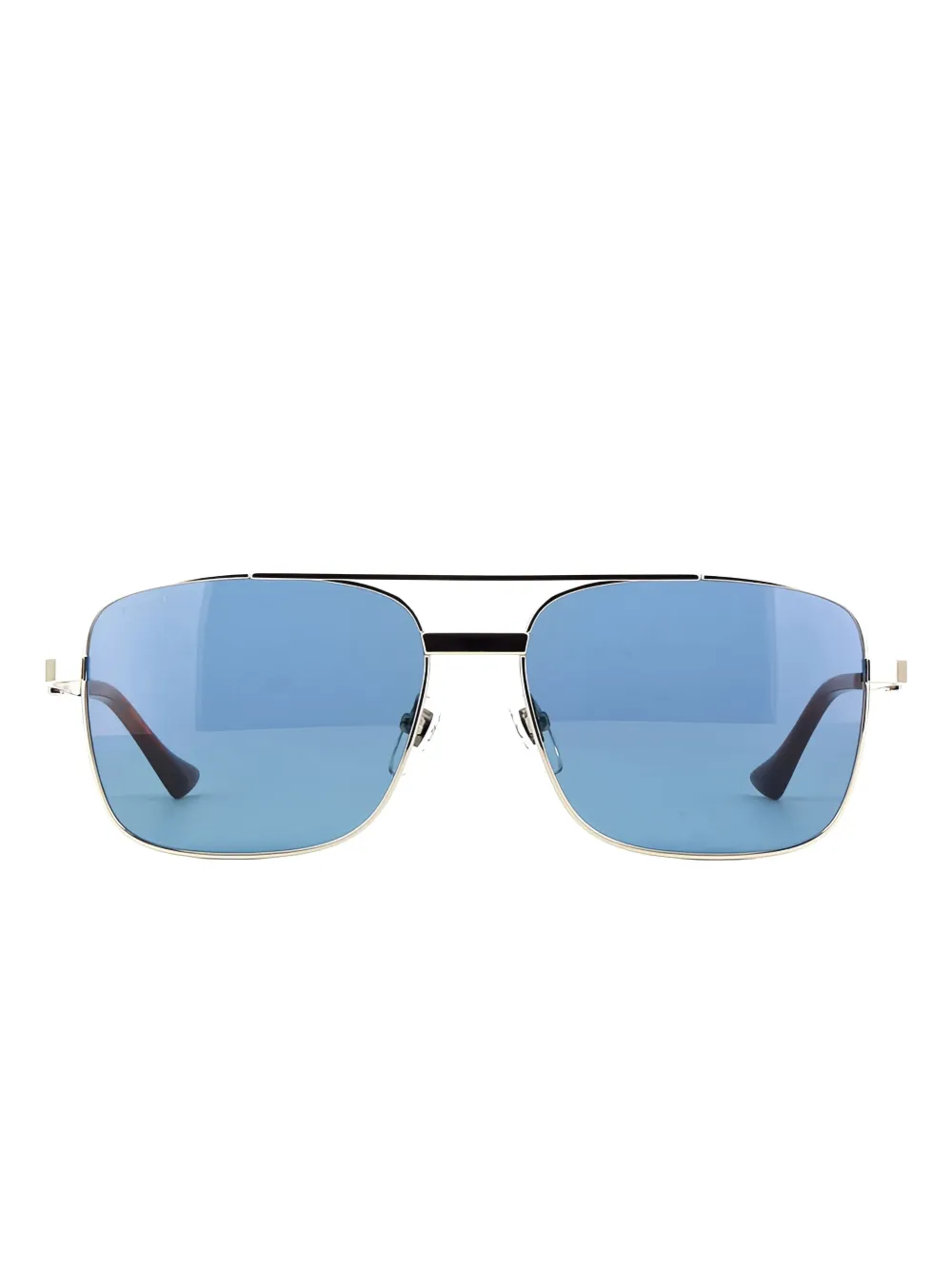 Gucci Eyewear square full-rim sunglasses Blauw