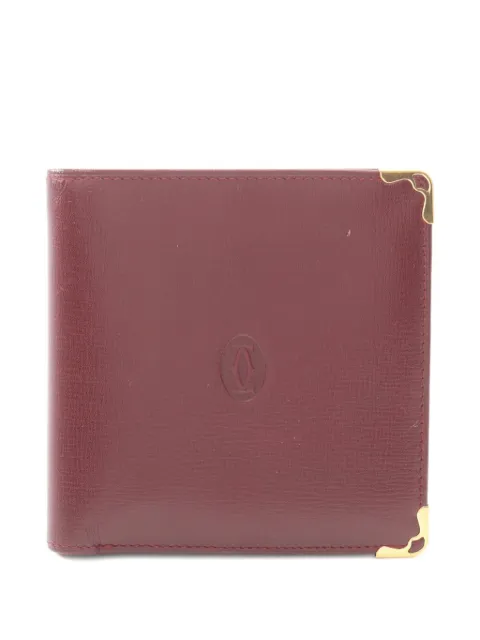 Cartier 2000s mast-line leather wallet
