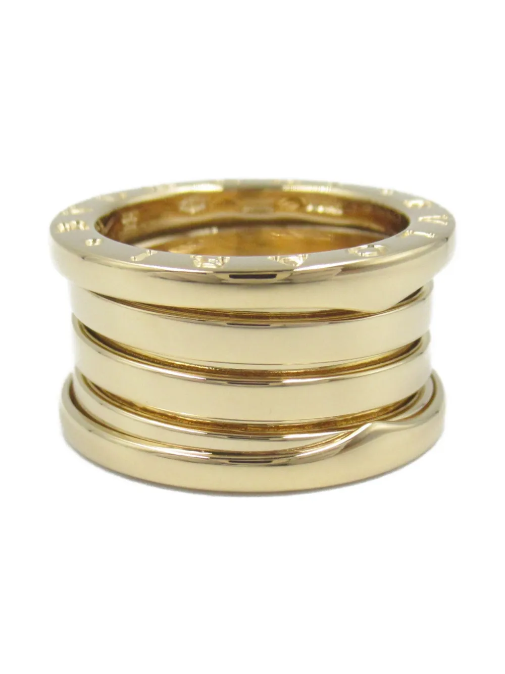 Bvlgari Pre-Owned 2010s 18kt yellow gold B.zero1 ring - Oro