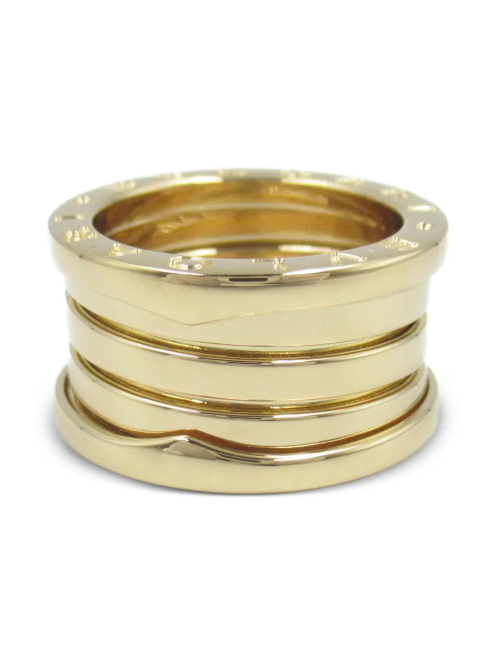 Bvlgari Pre-Owned 2010s 18kt yellow gold B.zero1 ring | Women | Image 2