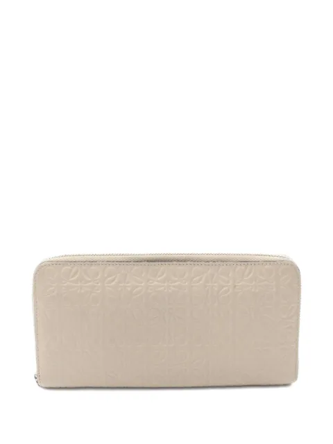 Loewe Pre-Owned 00s anagram round zipper wallet