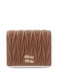 Miu Miu Pre-Owned 2020s Matelassé nappa leather wallet - Brown