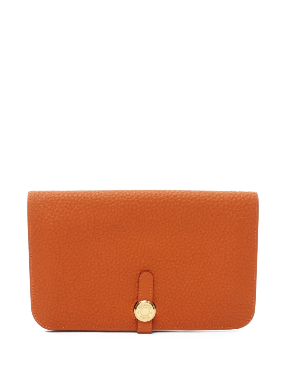 Hermès Pre-Owned 2002 Dogon GM bi-fold wallet | Orange | Image 1