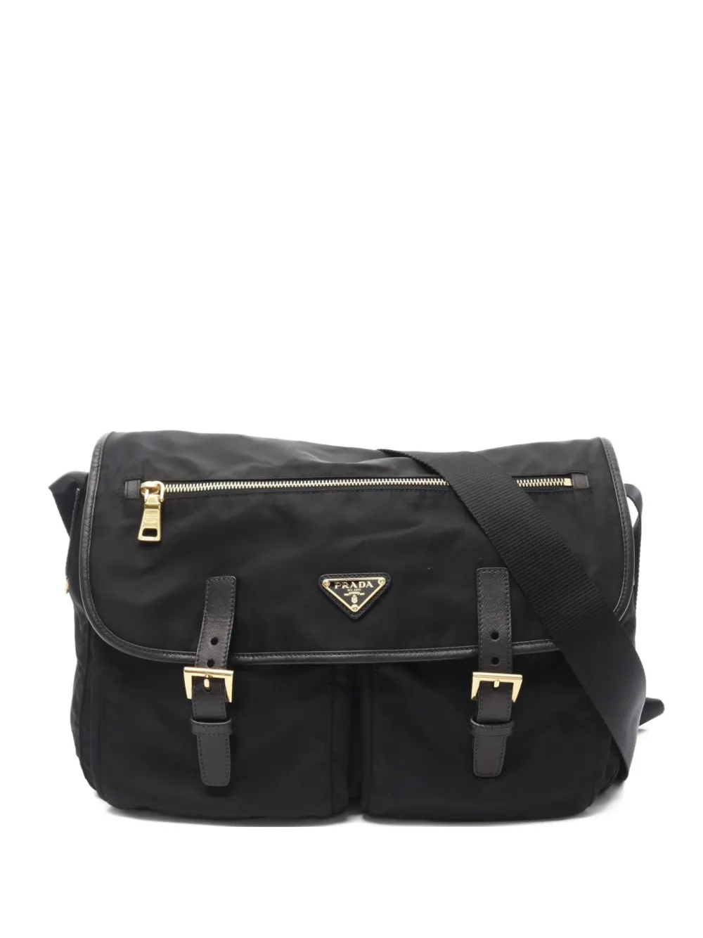 Prada Pre-Owned 2000s Vela ナイロン ショルダーバッグ - ブラック Prada Pre-Owned 2000s Vela ナイロン ショルダーバッグ - ブラック