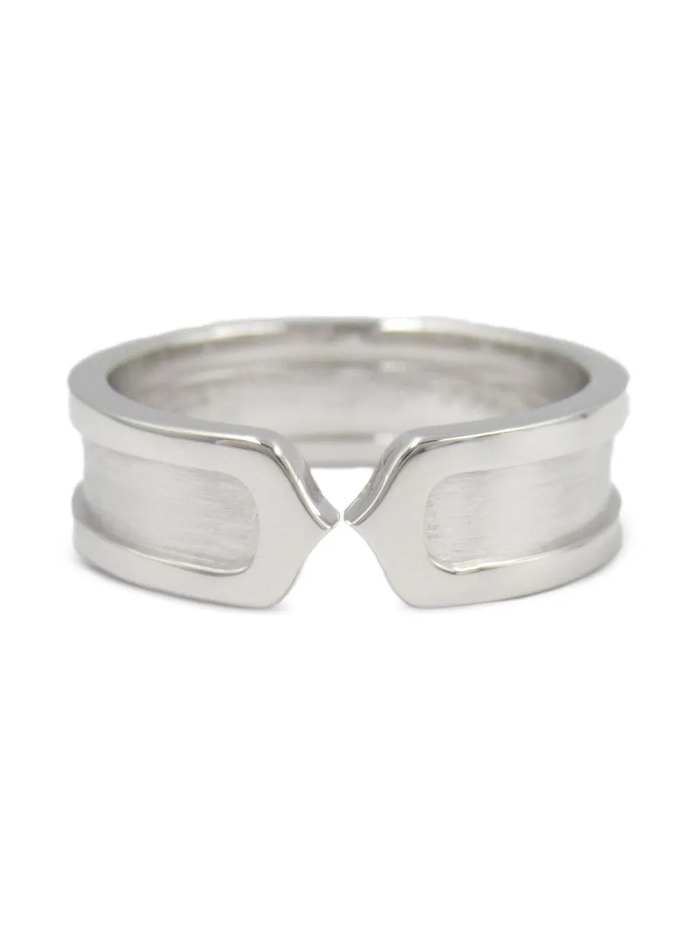 Cartier 2010s 18K white gold Double C ring | Silver | Image 1