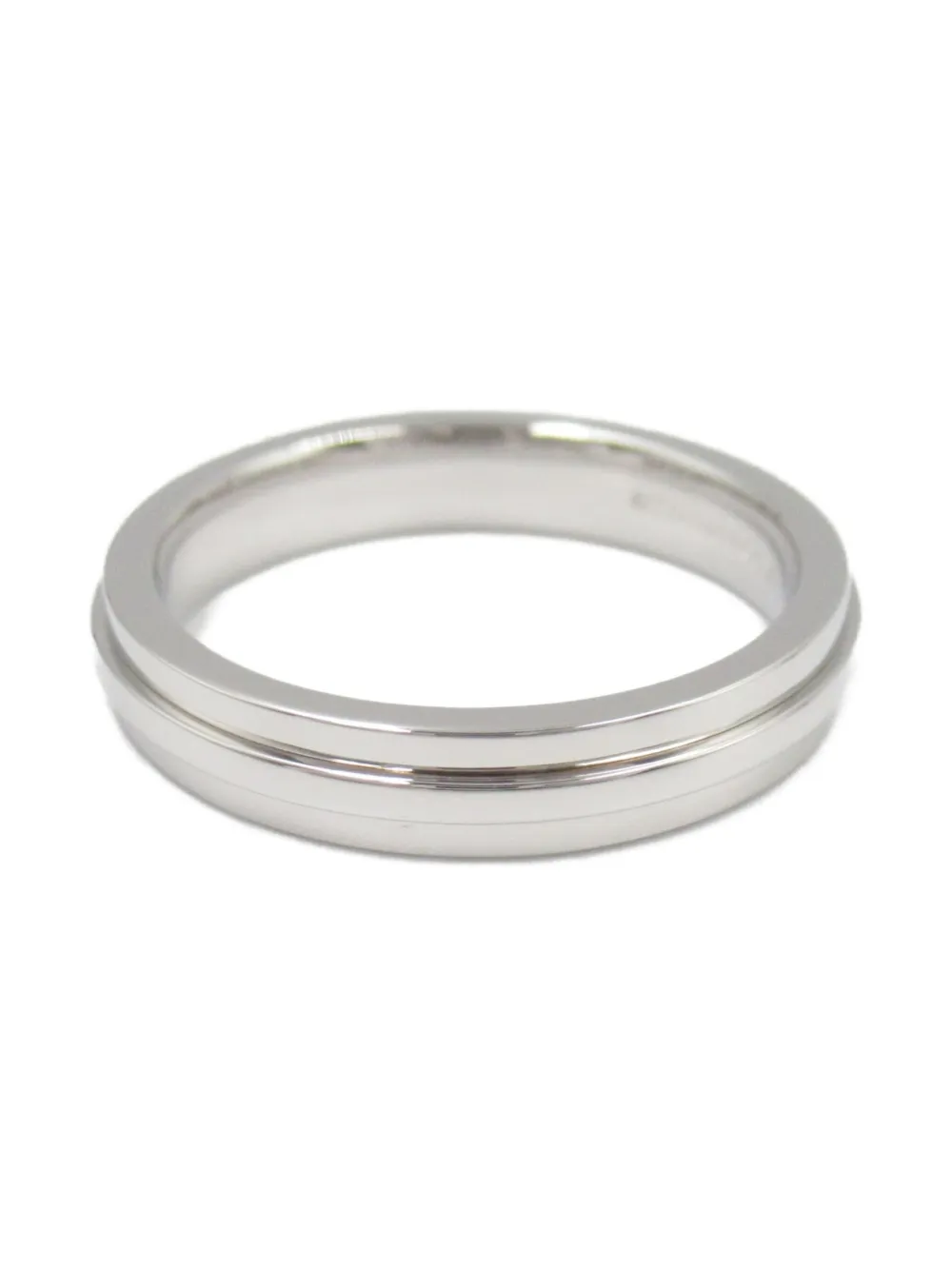 Tiffany & Co. Pre-Owned 2010s 18kt white gold T Narrow ring | Women | Image 2