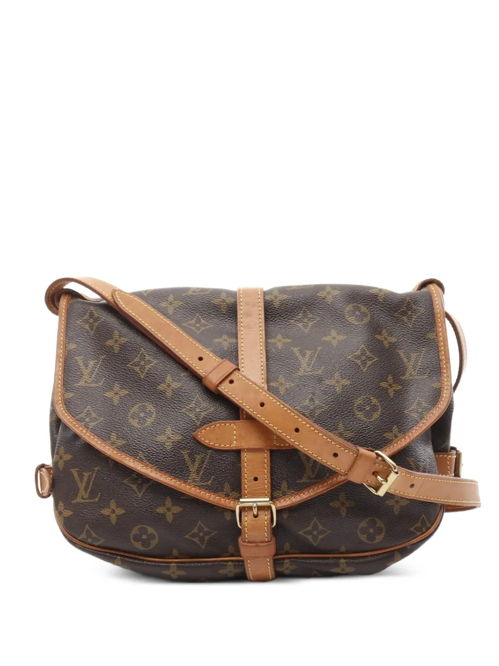 Louis Vuitton Pre-Owned 1993 ソミュール 30 ショルダーバッグ - ブラウン Louis Vuitton Pre-Owned 1993 ソミュール 30 ショルダーバッグ - ブラウン