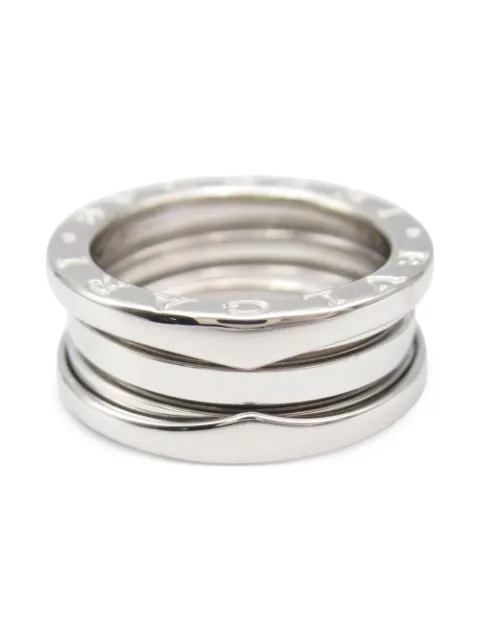Bvlgari Pre-Owned 2010s 18K white gold B.Zero1 ring