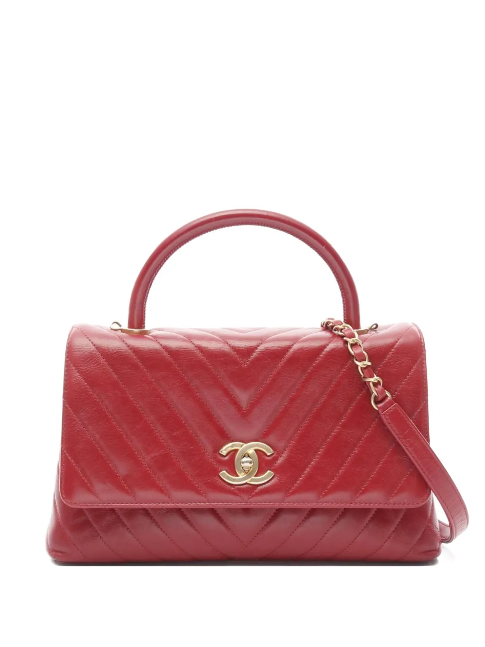 CHANEL Pre-Owned 2017-2018 Coco handle 29 handbag - レッド CHANEL Pre-Owned 2017-2018 Coco handle 29 handbag - レッド