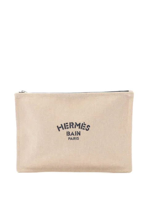 Hermès Pre-Owned 2020s großes "Hermès Bain" New Yachting Portemonnaie