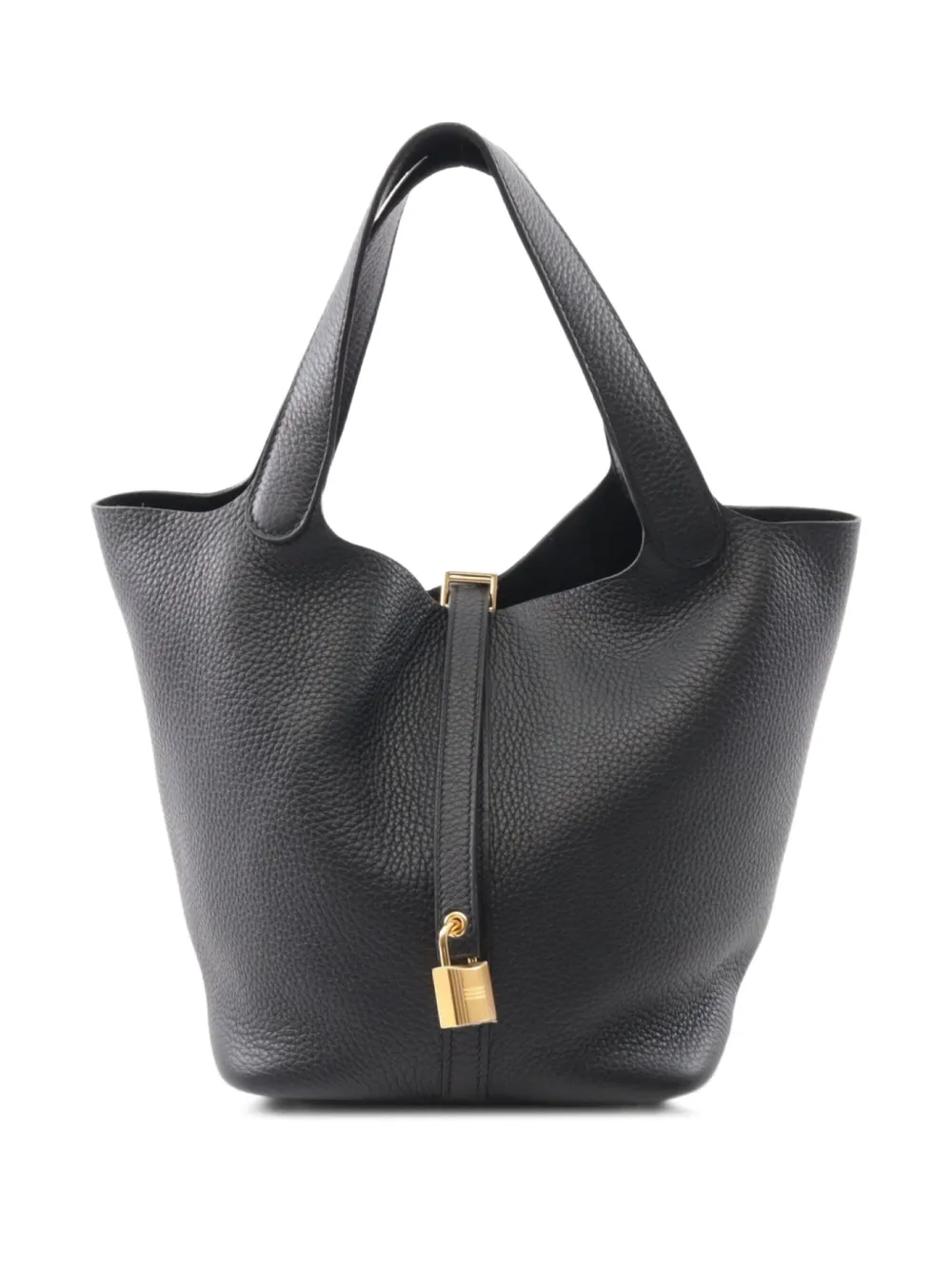 Hermès Pre-Owned 2025 Picotane Lock MM handbag - ブラック Hermès Pre-Owned 2025 Picotane Lock MM handbag - ブラック