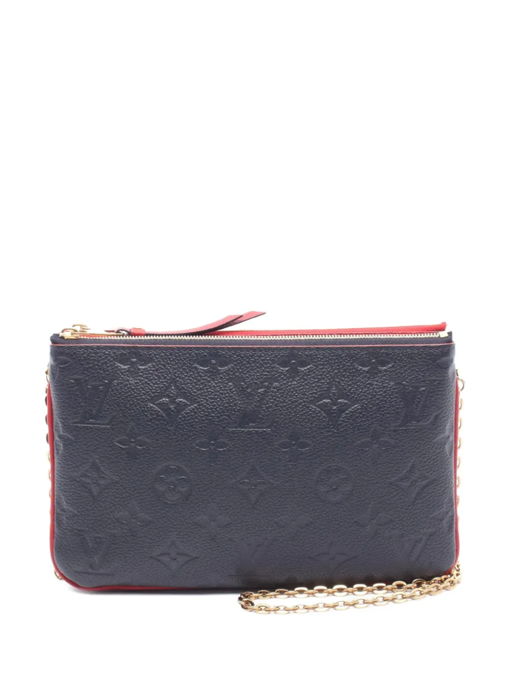 Louis Vuitton Pre-Owned 2018 pochette double-zip shoulder bag - ブルー Louis Vuitton Pre-Owned 2018 pochette double-zip shoulder bag - ブルー