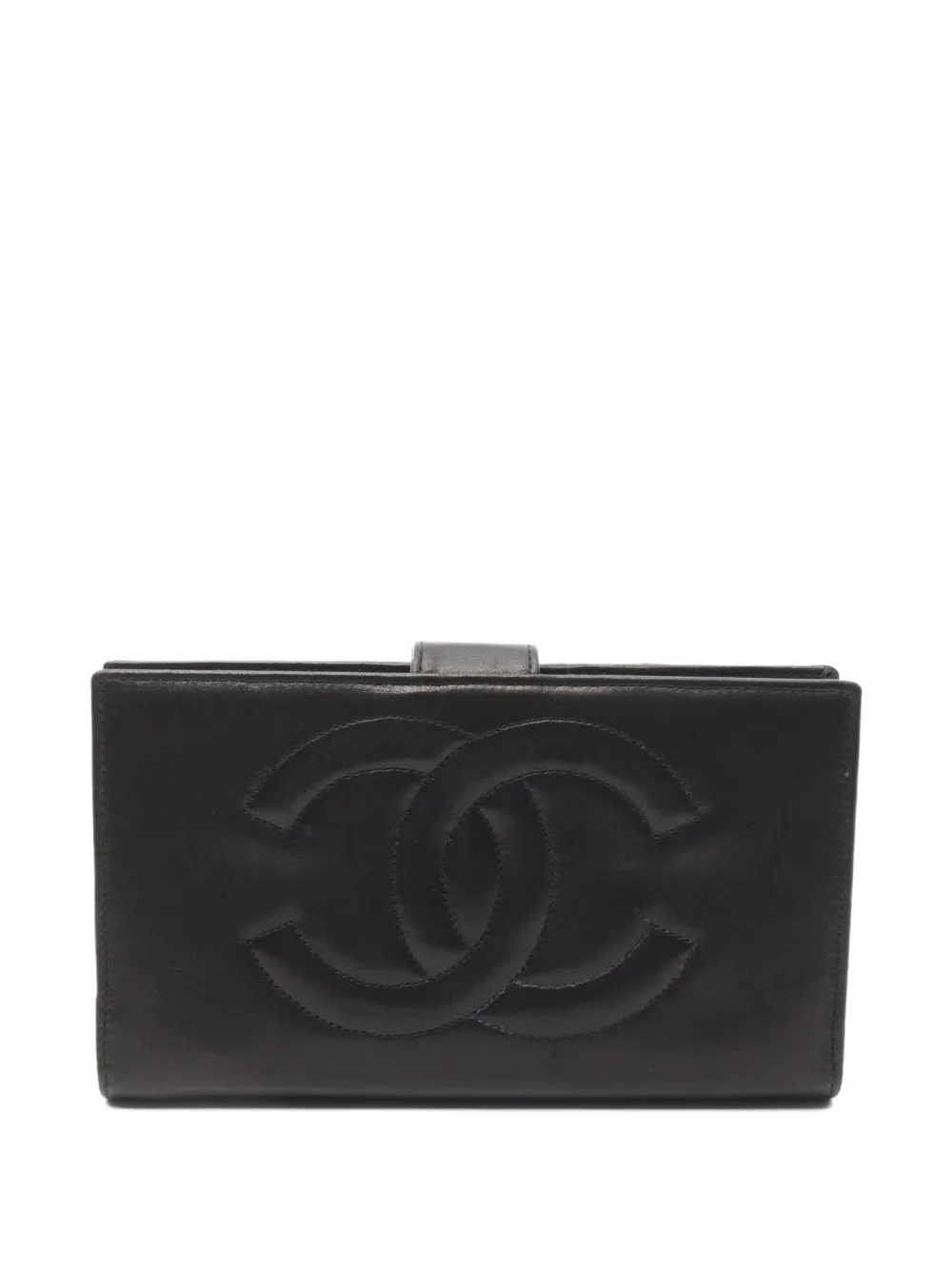 CHANEL Pre-Owned 1994-1996 Coco Mark bi-fold wallet | Black | Image 1