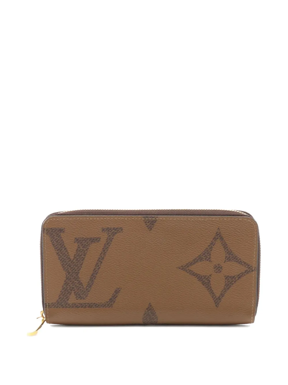 Louis Vuitton Pre-Owned 2021 モノグラム ファスナー財布 - ブラウン Louis Vuitton Pre-Owned 2021 モノグラム ファスナー財布 - ブラウン