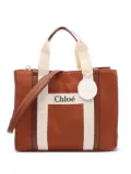 Chloé Pre-Owned 20s canvas leather changing bag - Brown