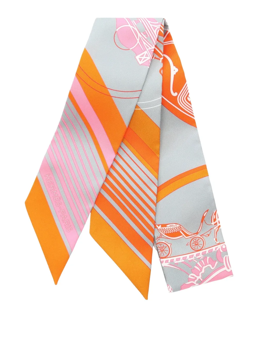 Hermès Pre-Owned 20s Ex-Libris Twilly silk scarves | Image 2