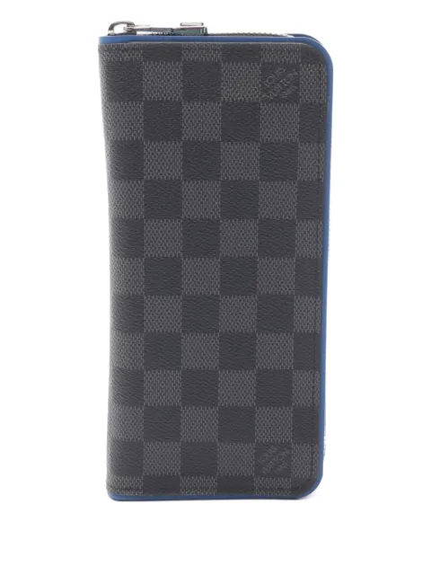 Louis Vuitton Pre-Owned 2017 Zippy Vertical damier-graphite long wallet