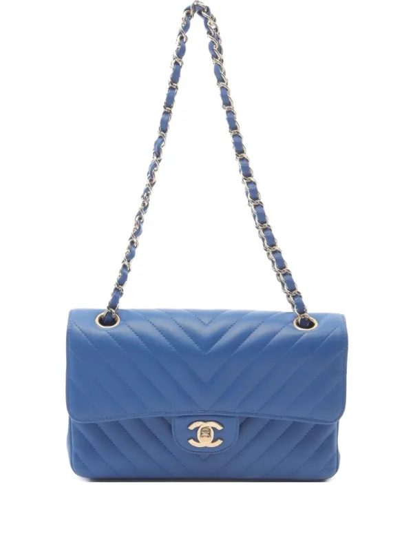 CHANEL Pre-Owned 2019 Chevron Schultertasche Mit V-Stickerei