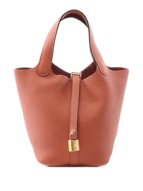 Hermès Pre-Owned 2025 Picotin Lock PM clemence leather tote bag