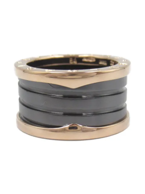 Bvlgari Pre-Owned 2010s 18kt rose gold B.Zero1 ring 