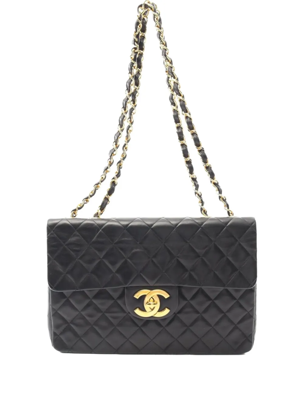 CHANEL Pre-Owned 1994-1996 Decamatelassé shoulder bag - ブラック CHANEL Pre-Owned 1994-1996 Decamatelassé shoulder bag - ブラック