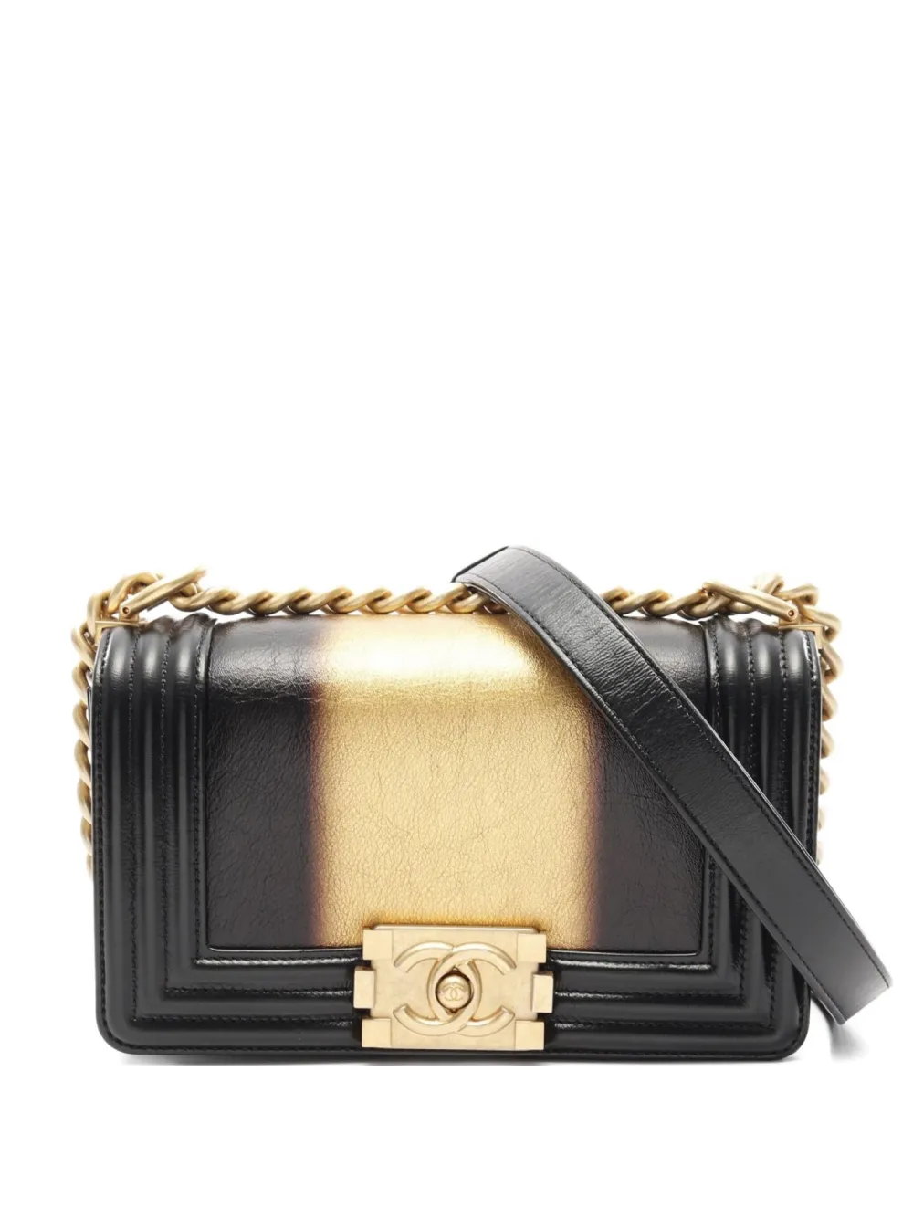 CHANEL Pre-Owned 2021 レザー ショルダーバッグ S - ブラック CHANEL Pre-Owned 2021 レザー ショルダーバッグ S - ブラック