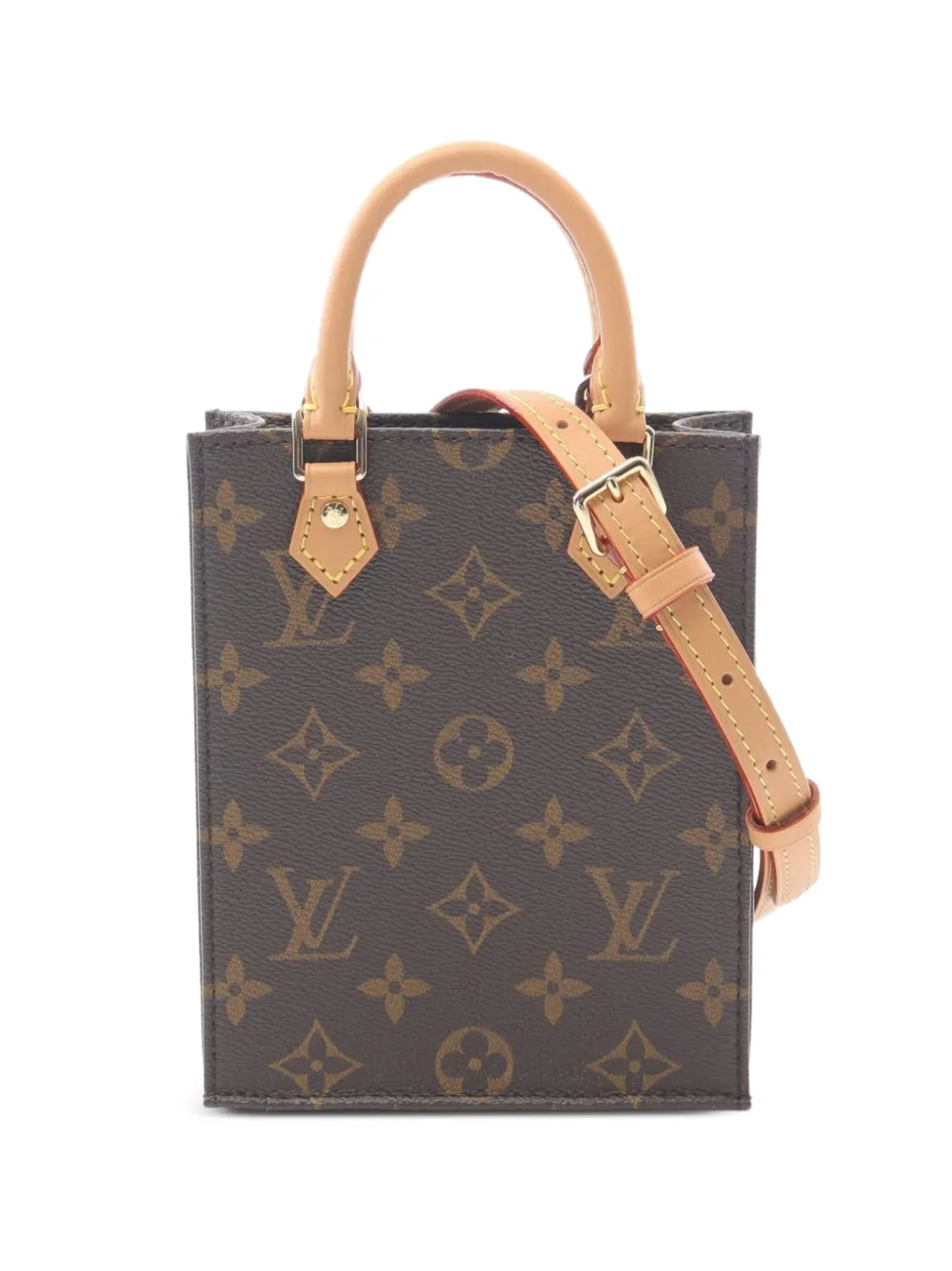 Louis Vuitton Pre-Owned 2021 モノグラム プティット サックプラ ハンドバッグ - ブラウン Louis Vuitton Pre-Owned 2021 モノグラム プティット サックプラ ハンドバッグ - ブラウン