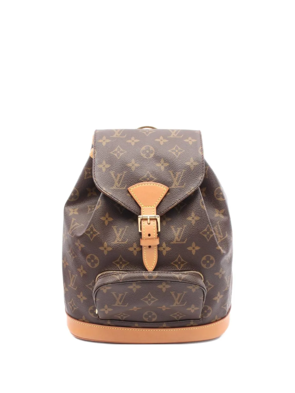 Louis Vuitton Pre-Owned 1999 モノグラム モンスリ MM レザーバックパック - ブラウン Louis Vuitton Pre-Owned 1999 モノグラム モンスリ MM レザーバックパック - ブラウン