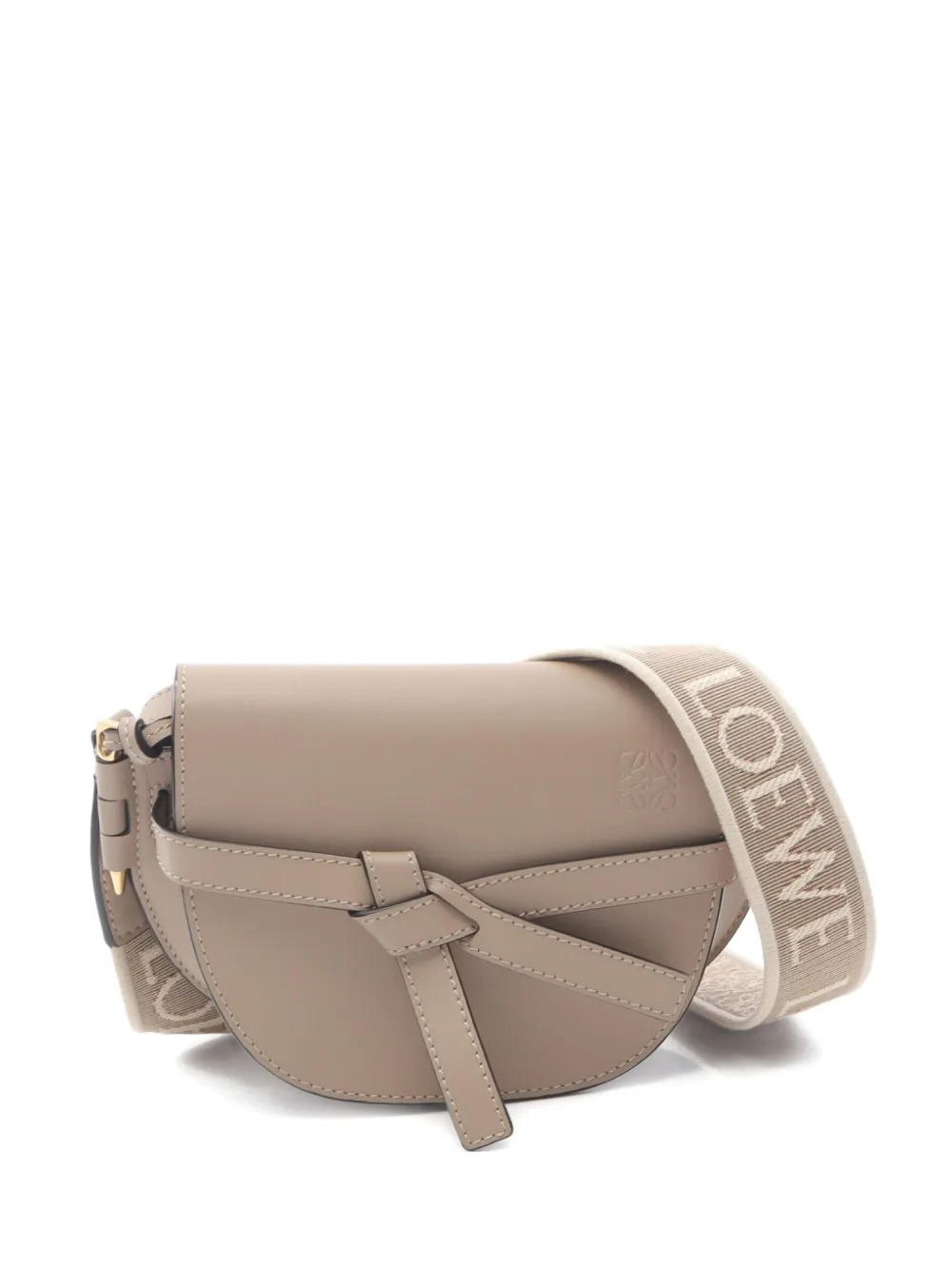 Loewe Pre-Owned 2010s ゲート レザーショルダーバッグ - ニュートラル Loewe Pre-Owned 2010s ゲート レザーショルダーバッグ - ニュートラル