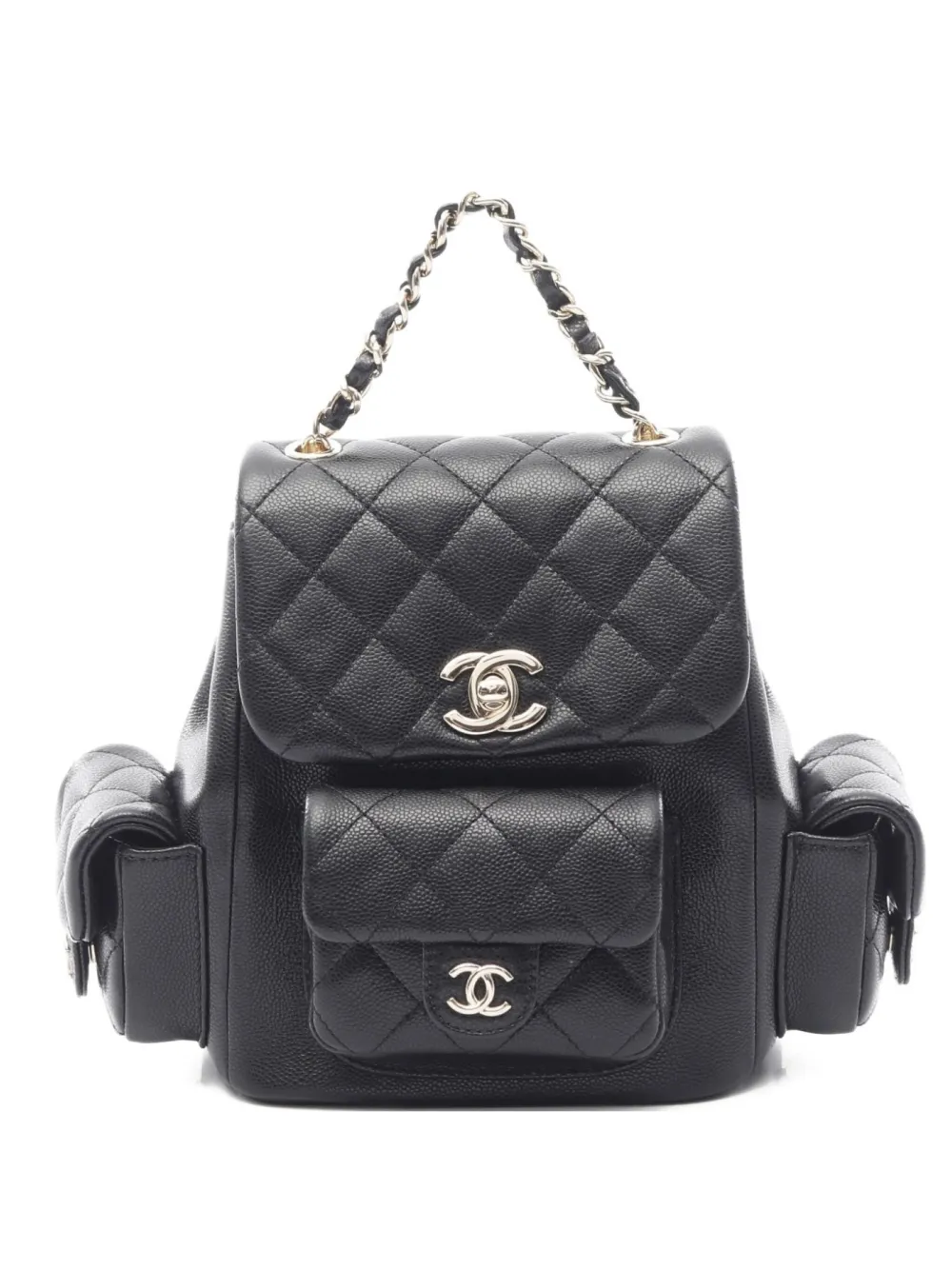 CHANEL Pre-Owned 2021 デュマ キルティング バックパック - ブラック CHANEL Pre-Owned 2021 デュマ キルティング バックパック - ブラック