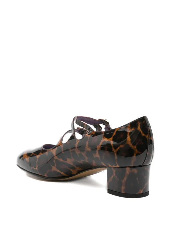 Carel Paris 40mm Kina leopard-print Buckled Pumps Brown FARFETCH IN