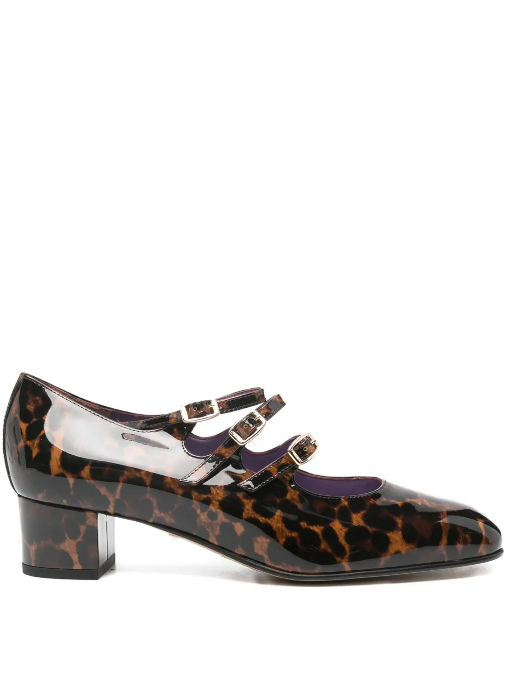 Carel Paris 40mm Kina leopard-print buckled pumps Brown