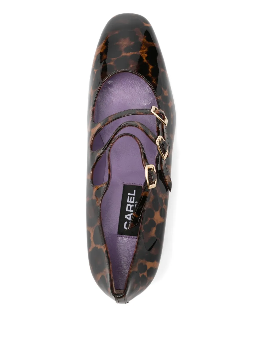 Carel Paris 40mm Kina leopard-print buckled pumps Brown