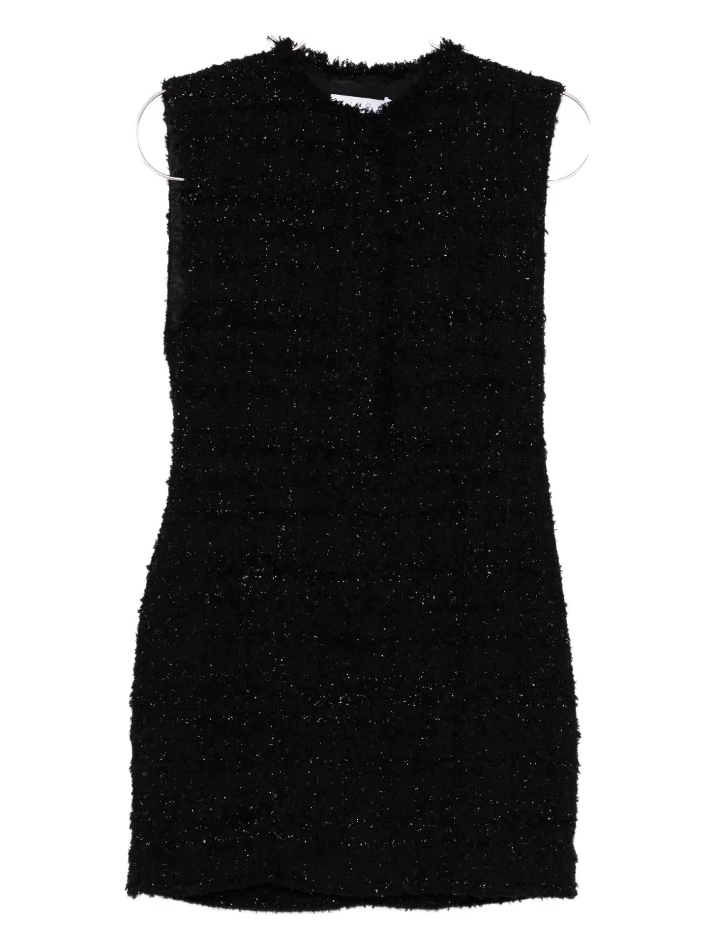 IRO tweed sleeveless mini dress Zwart