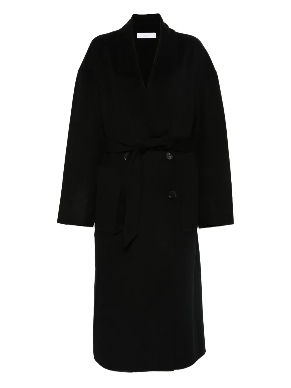 IRO belted coat Zwart
