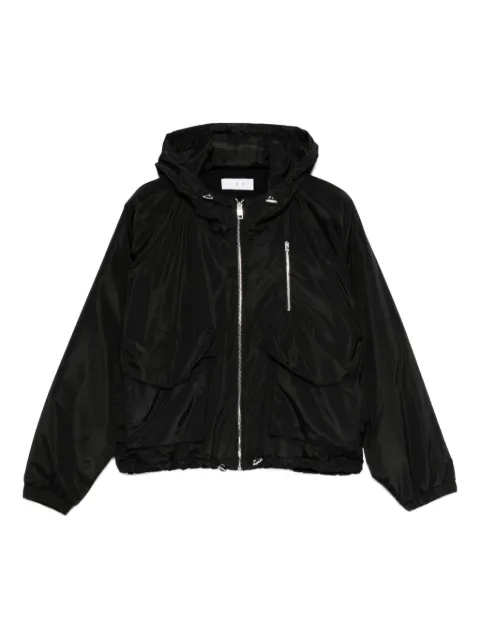IRO hooded pocketed bomber jacket