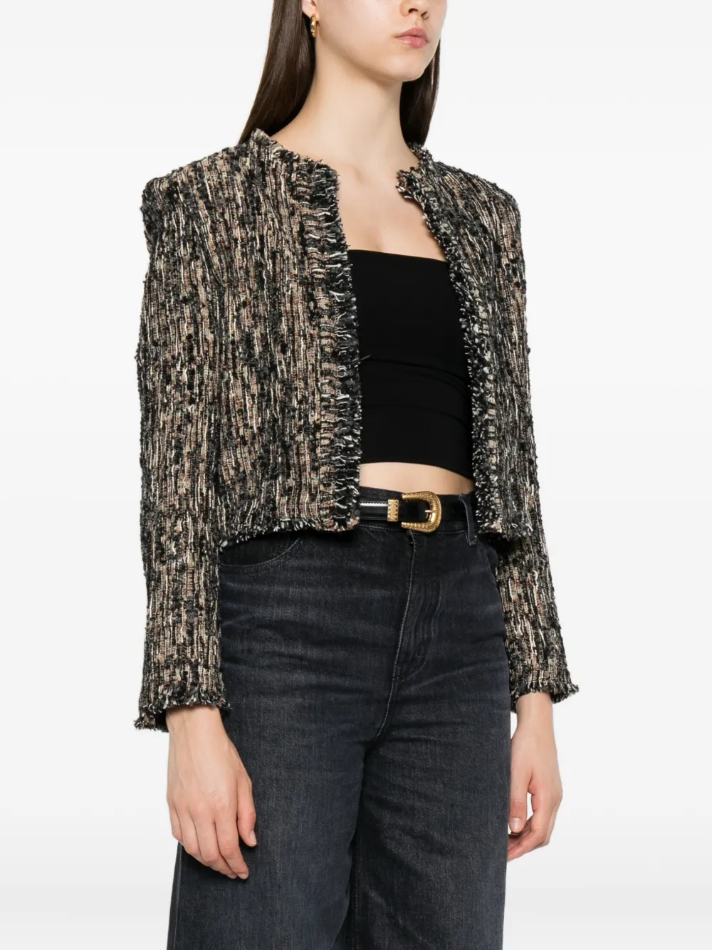 IRO Tweed jack Zwart