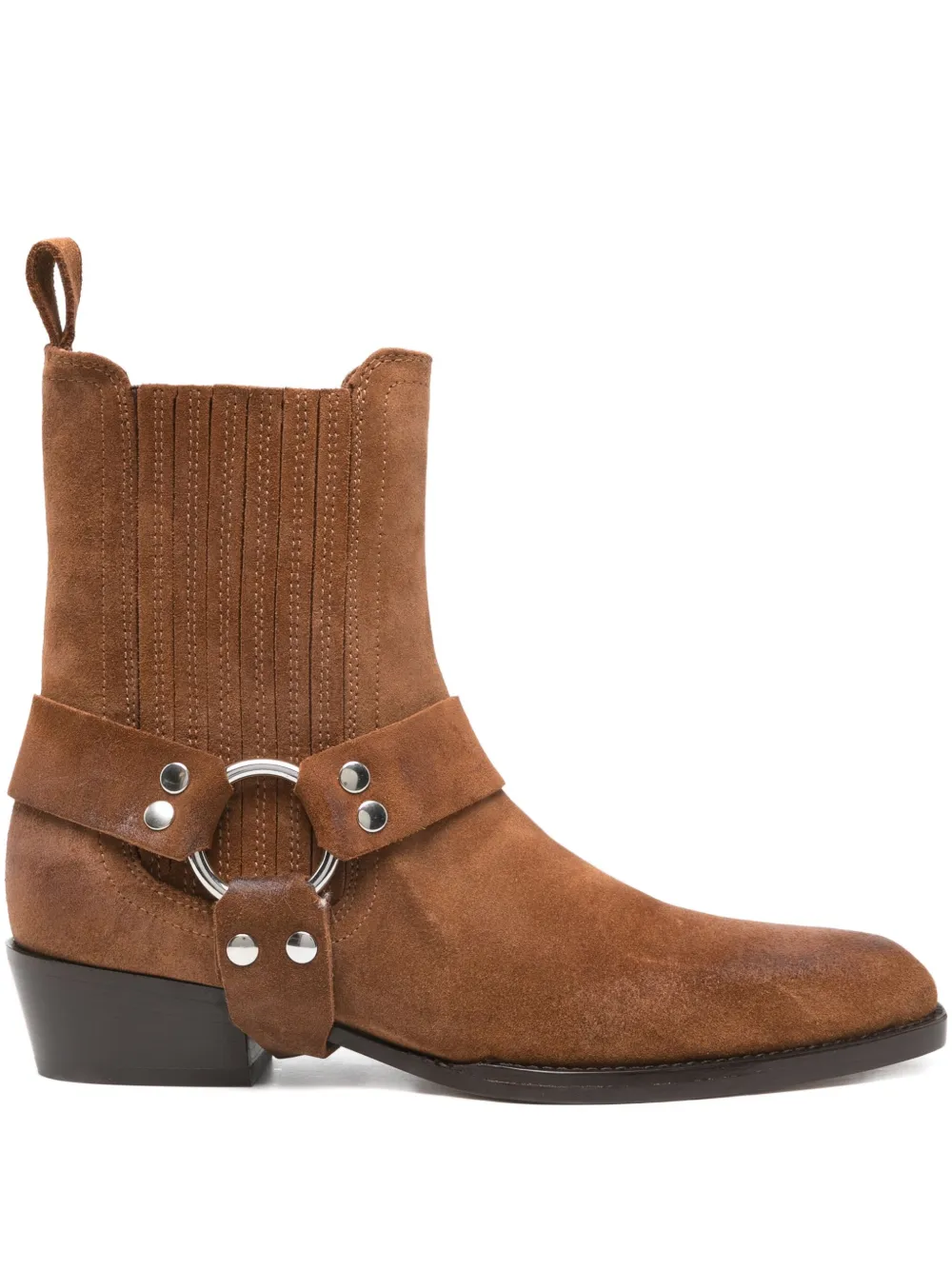 Paris Texas 35mm Helena suede ankle boots Brown