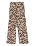 Luisa Cerano leopard-print trousers - Brown