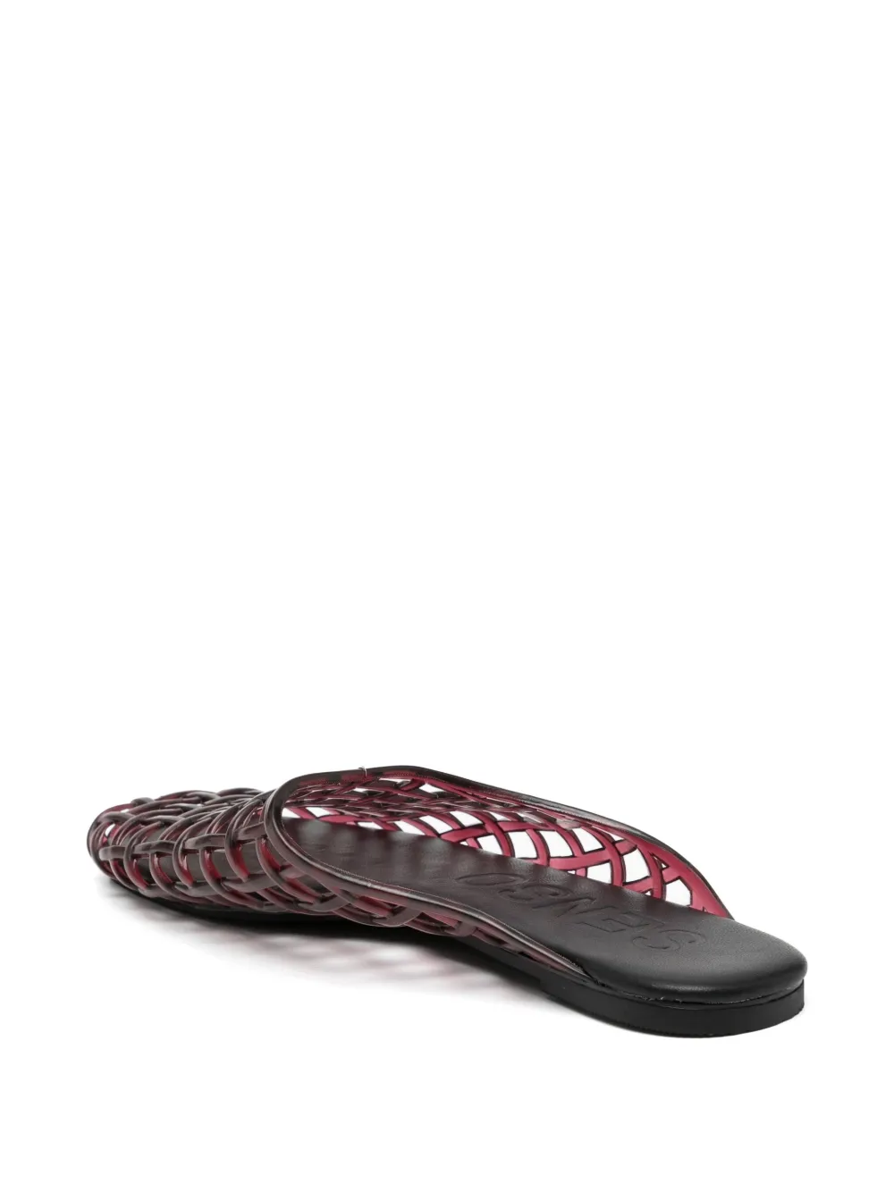 Senso Jacey flatted mules Red