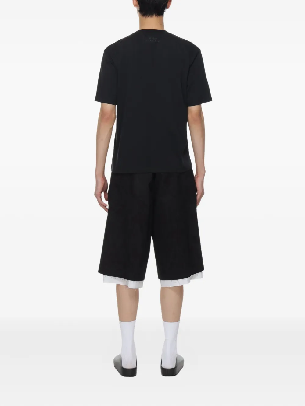 Studio Nicholson T-shirt met ronde hals Zwart