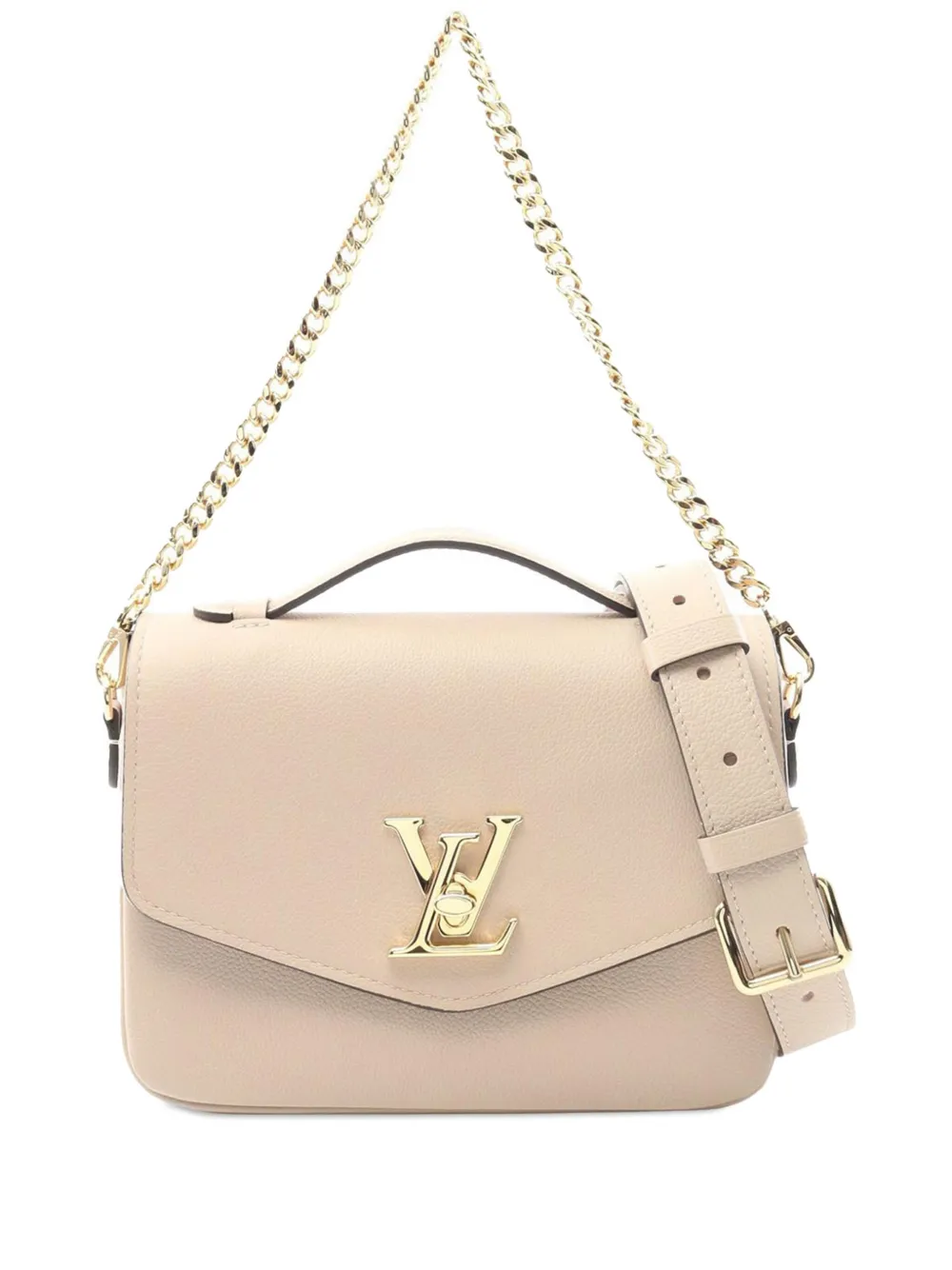 Louis Vuitton Pre-Owned 2021-2025 Grained Calfskin Oxford Lockme satchel | Brown | Image 1