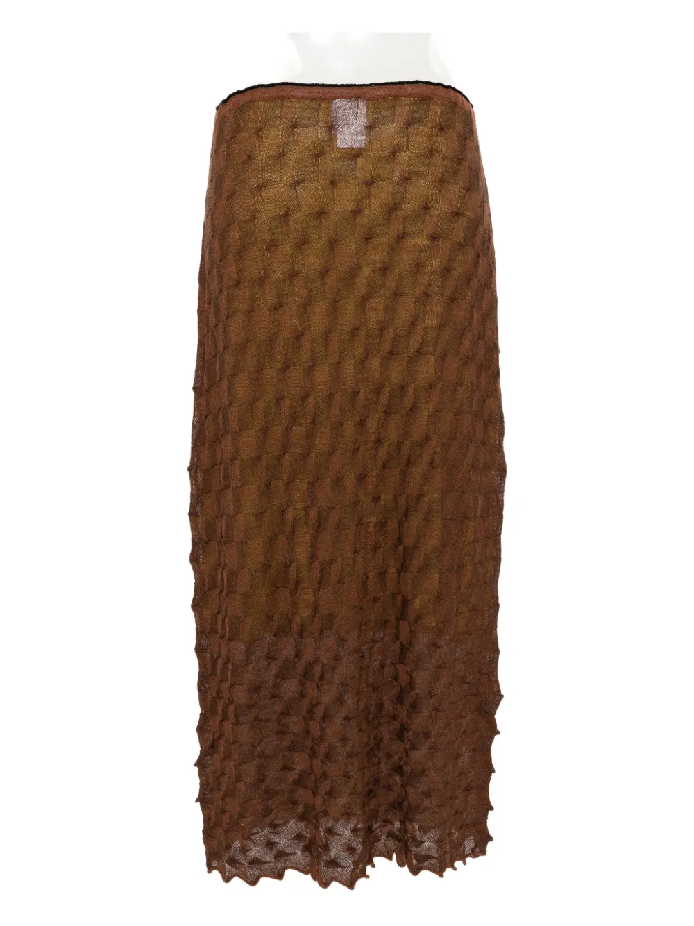 YANYAN KNITS Rayon rok BROWN