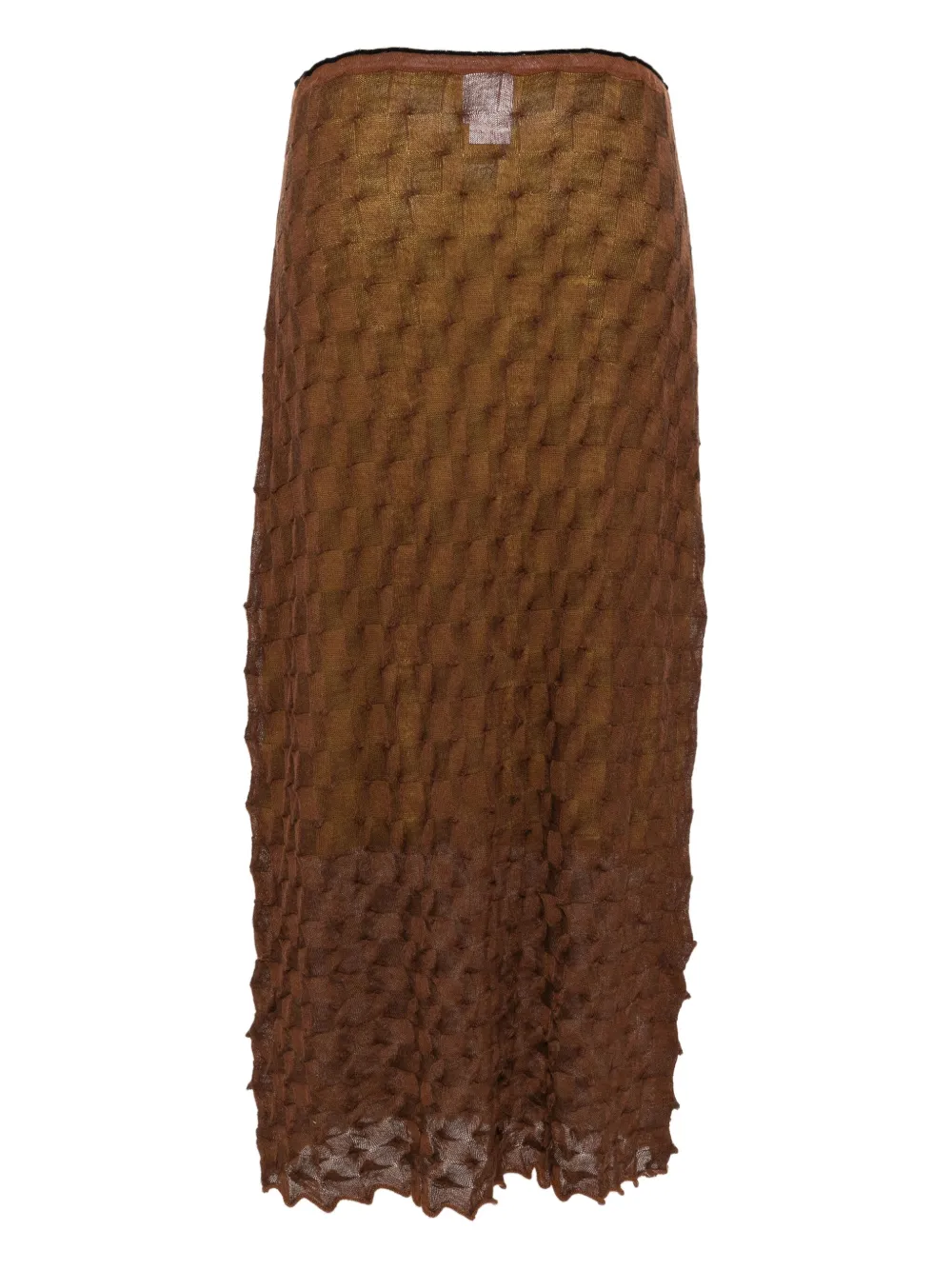 YANYAN KNITS Rayon rok - BROWN