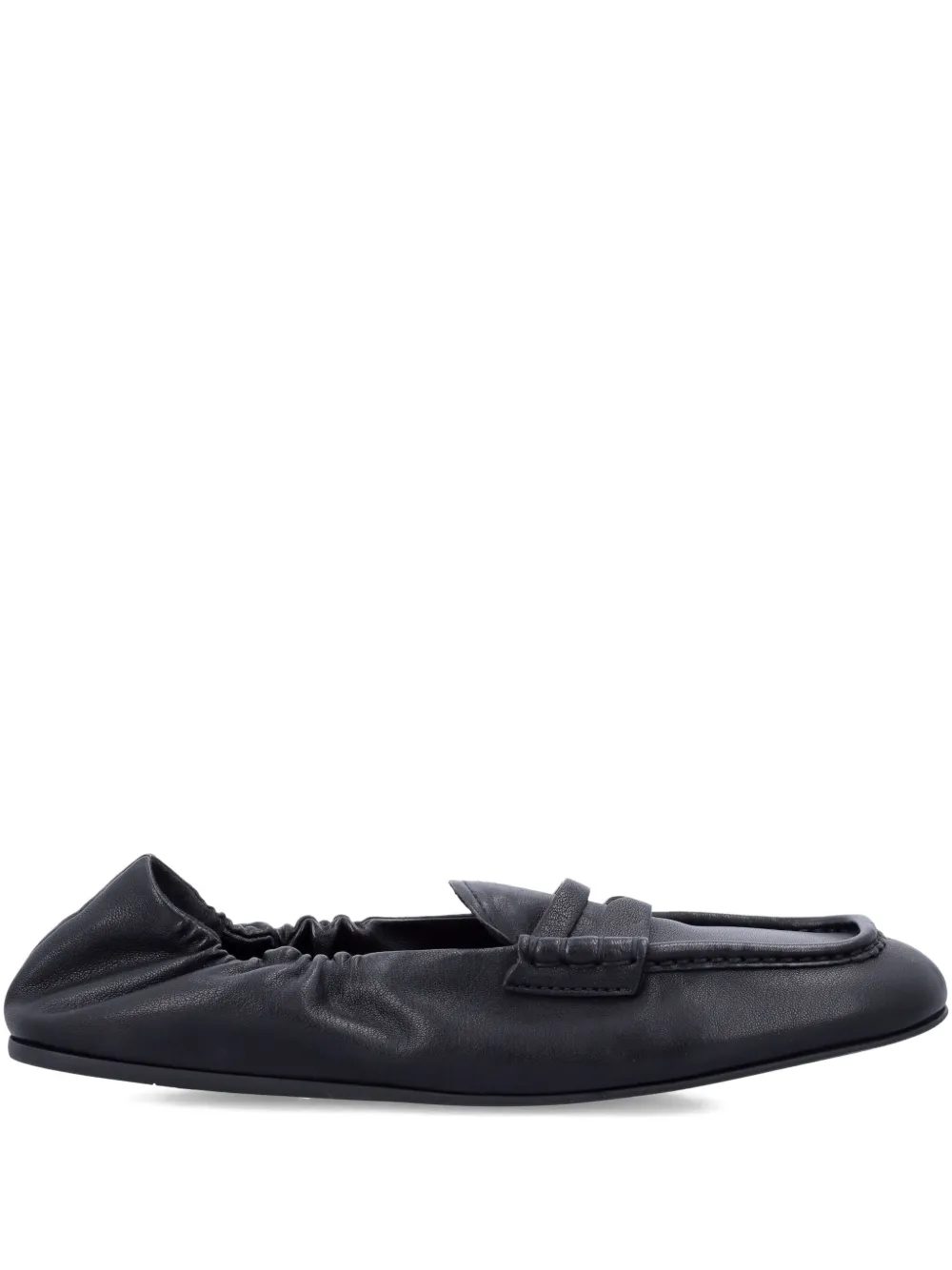 Miu Loafers met elastisch vlak Zwart