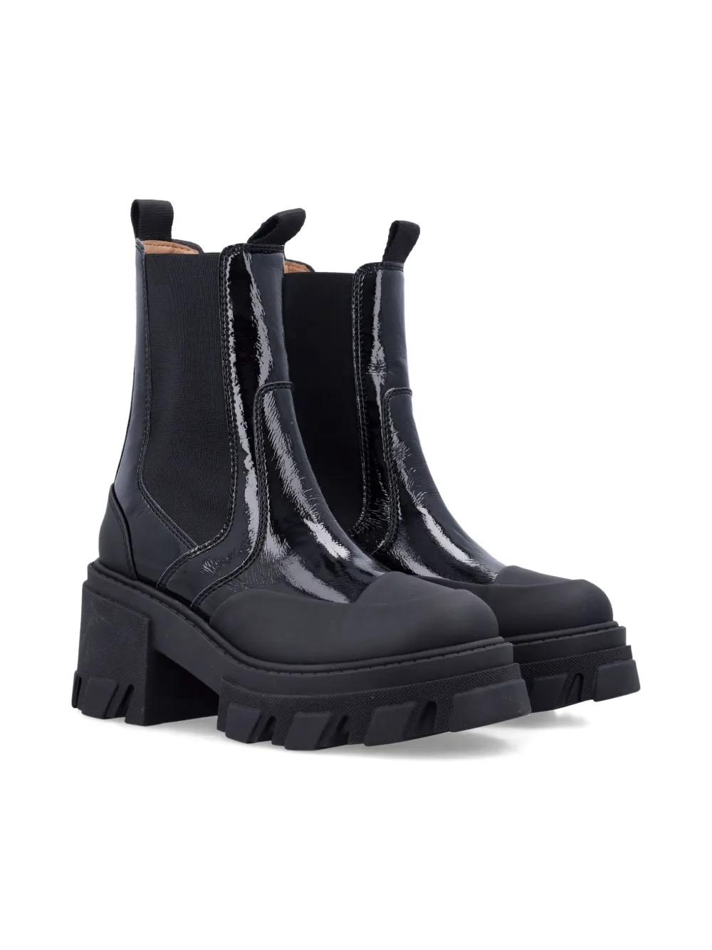 GANNI patent-leather cleated Chelsea boots | Chelsea Boots | Image 2