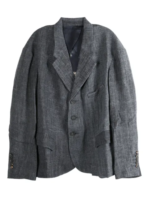 Ziggy Chen three-button patch-pocket coat
